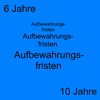 Aufbewahrungsfristen