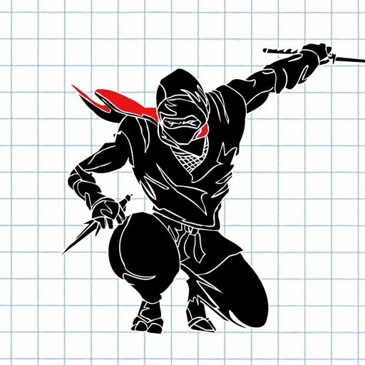 A Scribble Ninja Run Free Icon