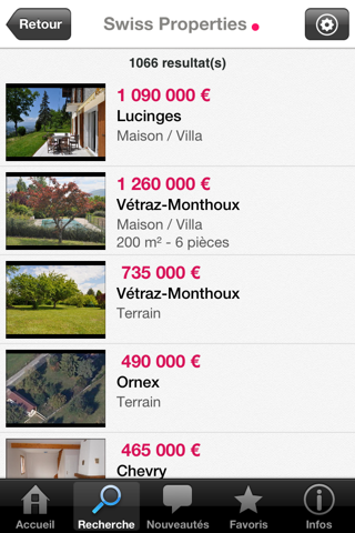 Swiss Properties screenshot 3