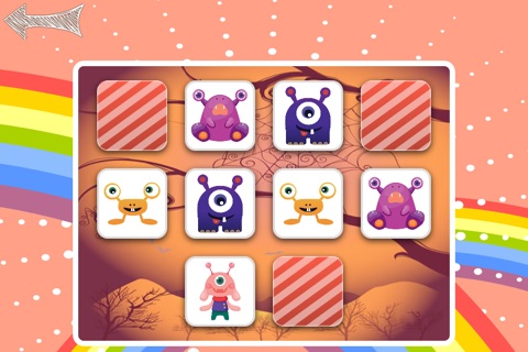 Free Matching Game Monsters Cartoon screenshot 3
