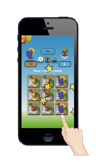 Tic Tac Dino Clash: Jurassic Dinosaur World Match - Free Game Edition for iPad, iPhone and iPodのおすすめ画像1