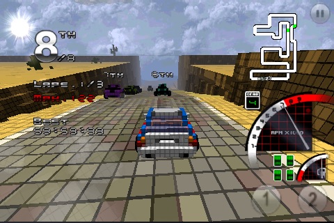 3D Pixel Racing