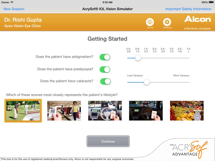 AcrySof® IOL Vision Simulator (IN)