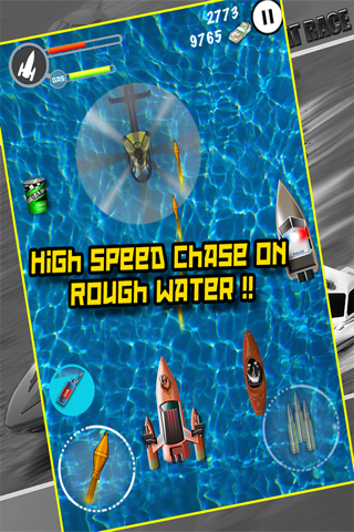 A Police Chase Nitro Speed Boat Race Free HD screenshot 4