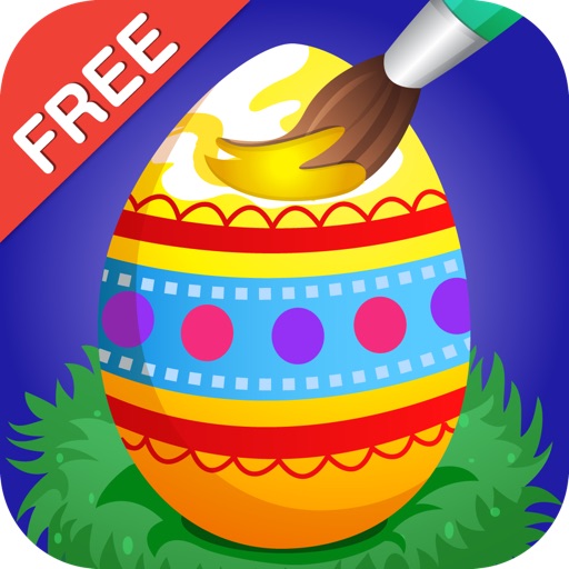 Easter Coloring Free : Paint the Eggs, rabbits and chickens icon