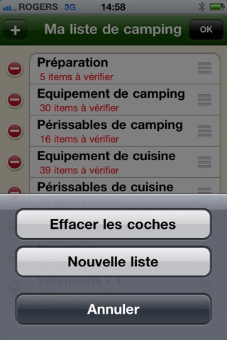 Listes de camping screenshot 3