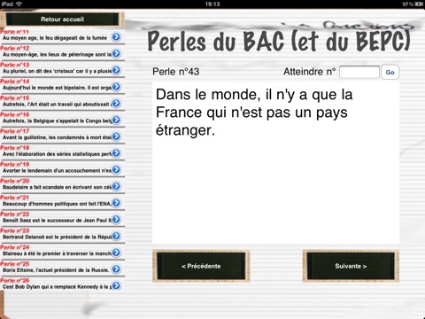 Perles du bac iPad edition screenshot 3
