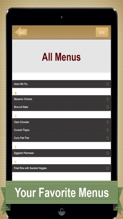 My Menus Lite