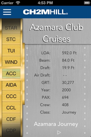 Cruise Ship Data screenshot 2