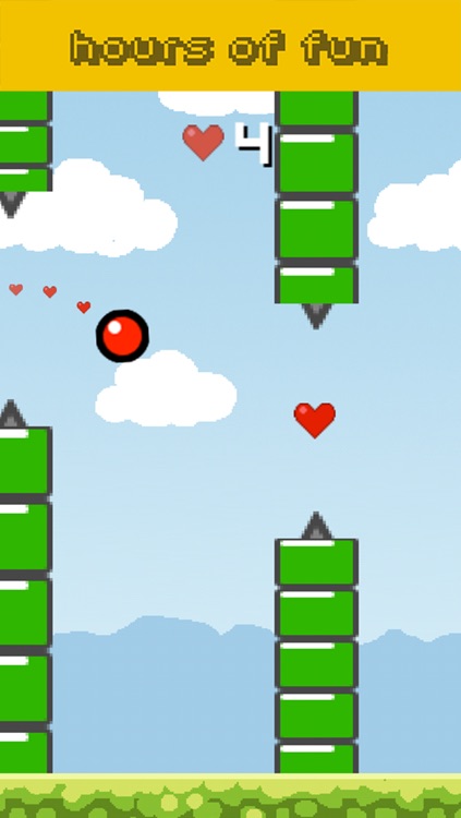 Flying Red Bouncing Ball- Wrecking Spikes