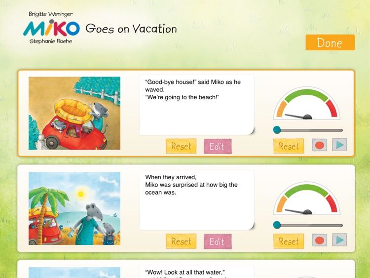 Miko Goes on Vacation: An interactive bedtime story book for kids about Miko’s first beach holiday, where he enjoys swimming and making new friends, by Brigitte Weninger illustrated by Stephanie Roehe. (iPad “Lite” version; by Auryn Apps) screenshot-3