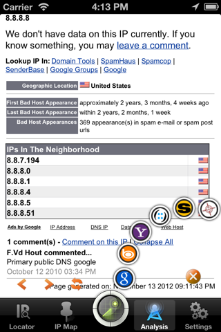 IP Address Locator - Lookup IP from latest Worldwide IP database Utilities