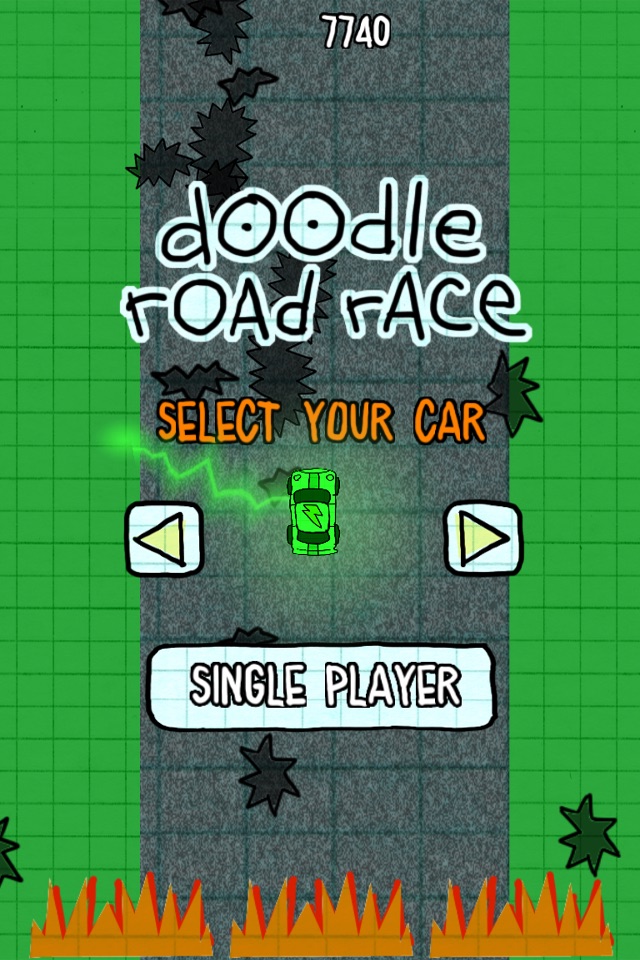 Doodle Road Race - A Fun Car Racing Game Free screenshot 3