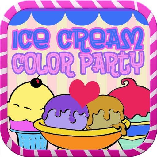 Ice Cream Color Party - Paint and Draw Doodle Book iOS App