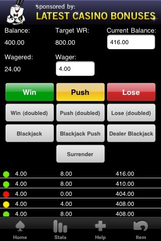 Blackjack WagerTracker screenshot 2