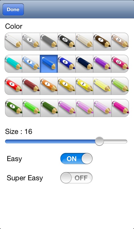 Book of colorings by number - Color with numbered pencils for kids