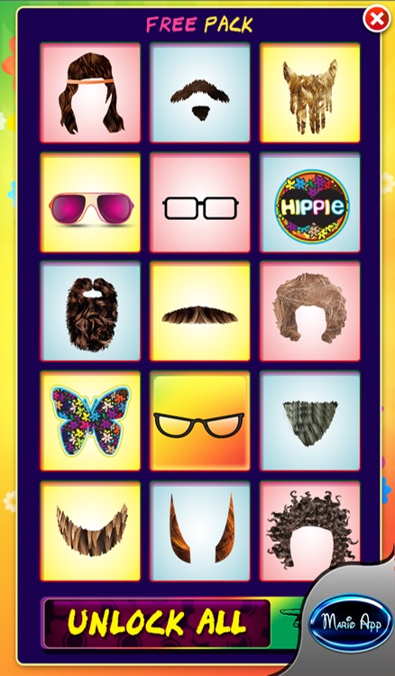 Funny Hippie Booth Free screenshot-3