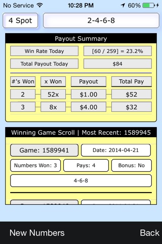 Keno Pro: Scan Lottery Tickets screenshot 3