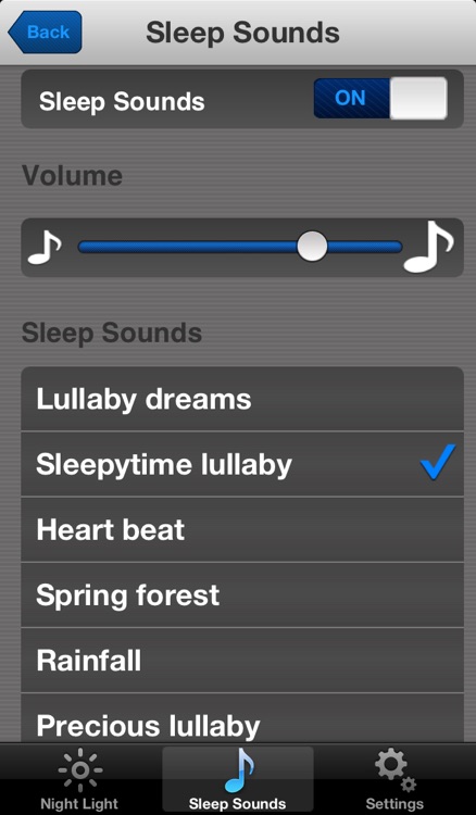 Nightlight + Lullaby songs & Sleep sounds screenshot-3