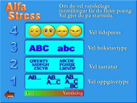 AlfaStress nynorsk screenshot 3