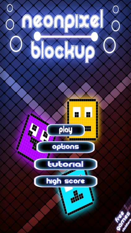 Neon Pixel Block Up Stacker FREE - Cool Tower Builder Mania