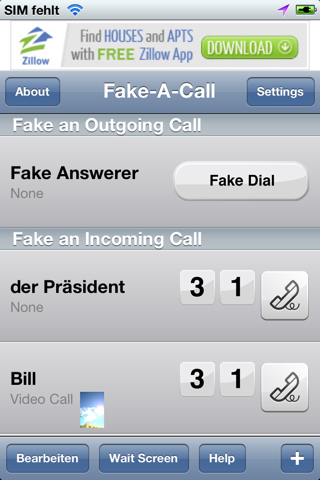 Fake-A-Call Free ™ screenshot 4