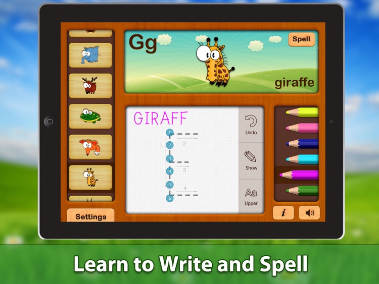 ABC Phonics Animals Writing HD Free Lite - for iPad