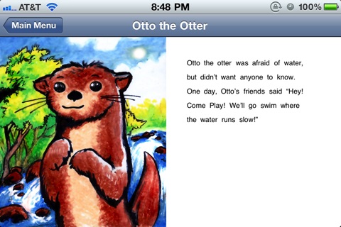 Otto the Otter Narrated Children’s Book for iPhone/iPod touch Free screenshot 2