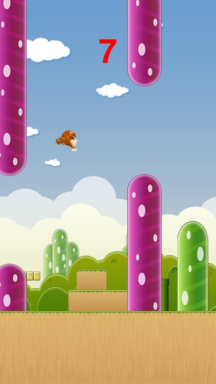 Brave Girl HD - The impossible smash hit flappy party racing game free farm snappy jump bouncing quest crush 2048 bullet & rushing heroes boom cookie pipe mania saga like flying tiny birds vs fly trials birdie jam squishy bird,end of Miley Cyrus Edition screenshot-3