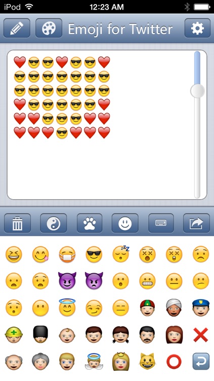 Emoji for Twitter - Make Long Tweet With Characters Symbols Emoticons Keyboard Pro screenshot-4