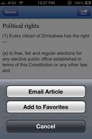 Zimbabwe Constitution screenshot 3