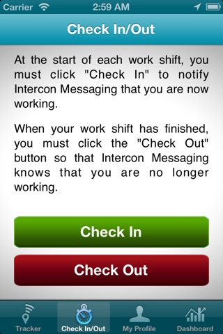 Intercon Messaging's I M OK screenshot 3