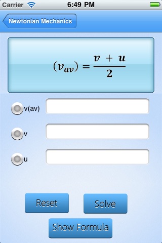 Physics Formula Calculator