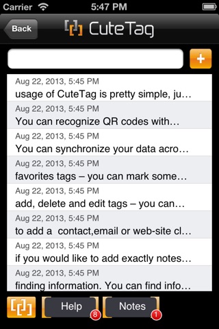 CuteTag for iPhone screenshot 2