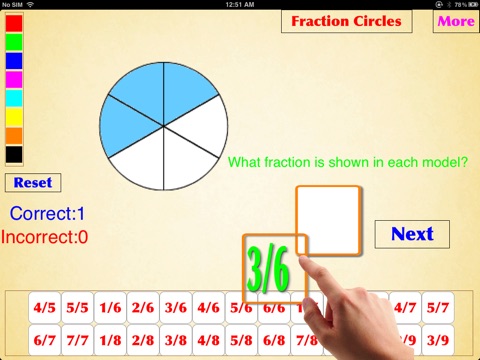 Kids Fraction,(age 5-8) screenshot 3