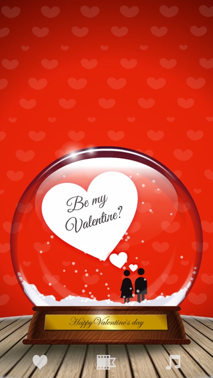 Valentine Snow Globe