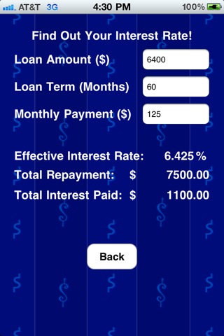 Loan-U-Lator screenshot 2