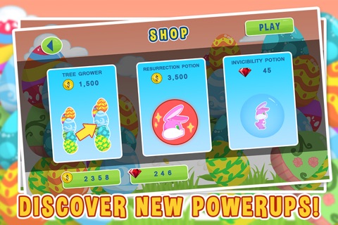 Tiny Easter Bunny Jump - Flying Bubble-Gum Egg For Kids 2014 screenshot 4
