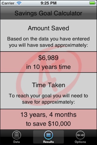 Savings Goal Calculator screenshot 2