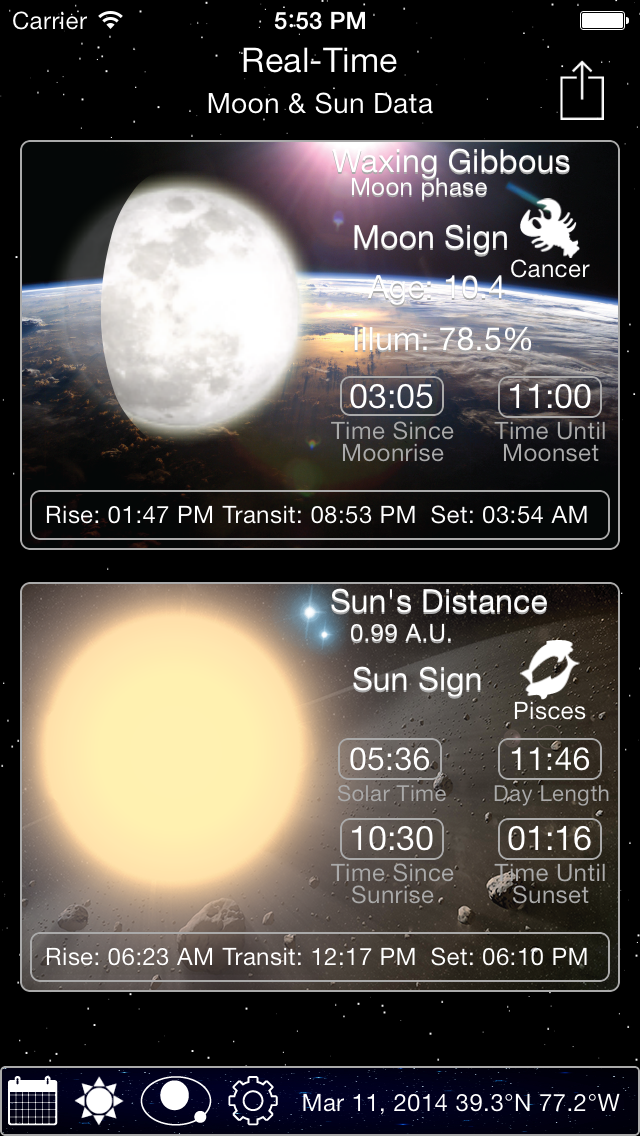 Solar Moon - Phase Ca... screenshot1