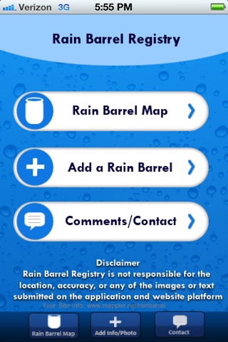 Rain Barrel Registry screenshot 2