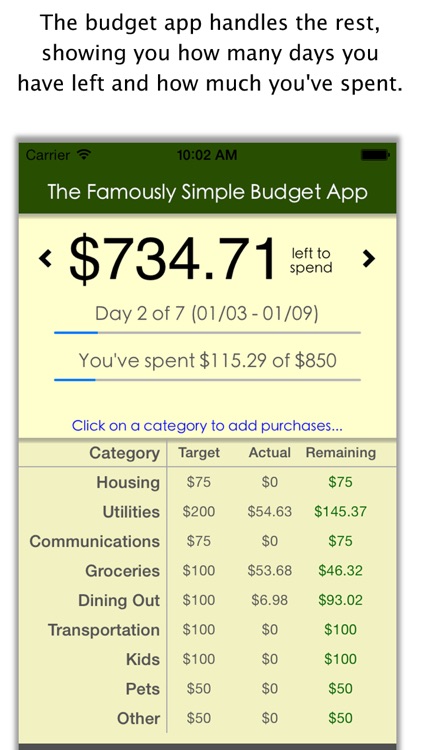 Famously Simple Budget App screenshot-3