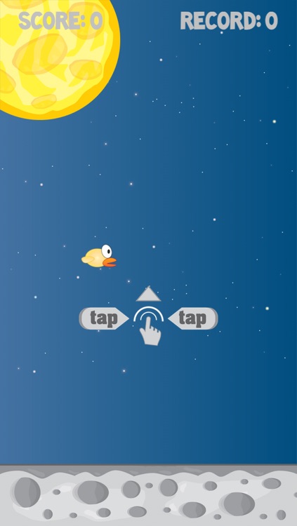 Duckie the Bird: The Flappy Survival. Moon Adventures screenshot-3