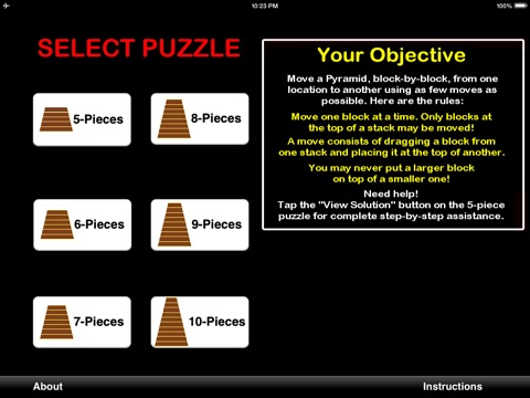 Pyramid Puzzles screenshot 2