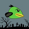 Flying Bird in Graveyard