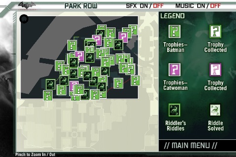 Batman Arkham City Official Map App