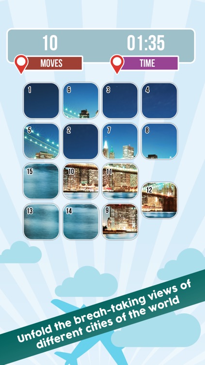 Slide 15 - A Classic Photo Puzzle Game with Cities, Destinations, and Landscapes