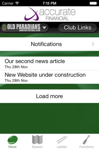 Old Paradians/St Damians Football Club screenshot 4