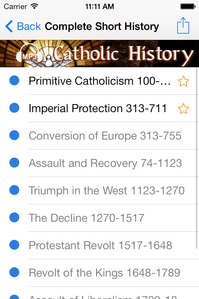 Audio Catholic History screenshot 2