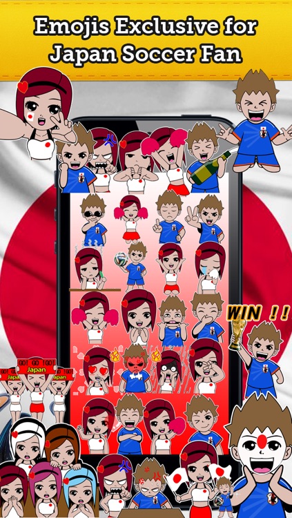 Emoji Japan Soccer Fan Free